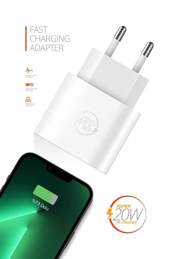 RX20 IPHONE PD20W ŞARJ BAŞLIĞI - Görsel 3