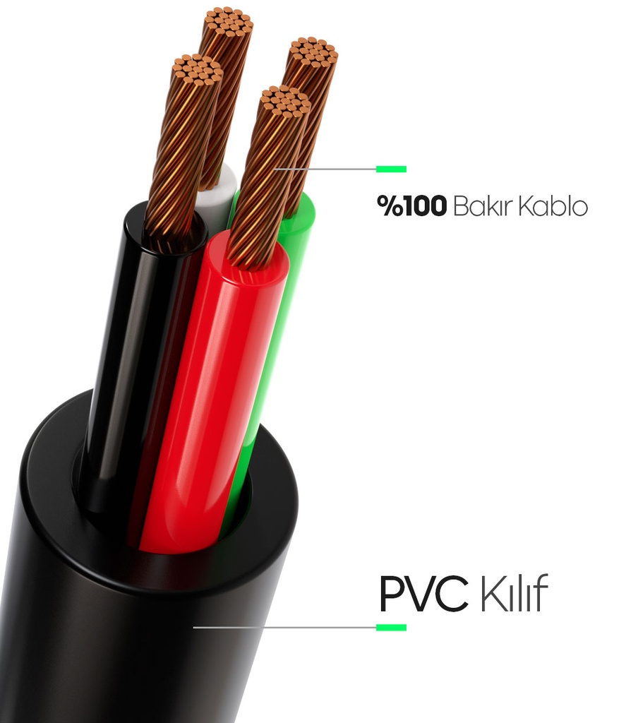 TypeC, Micro, Lightning 3ü Bir Arada Kablo image