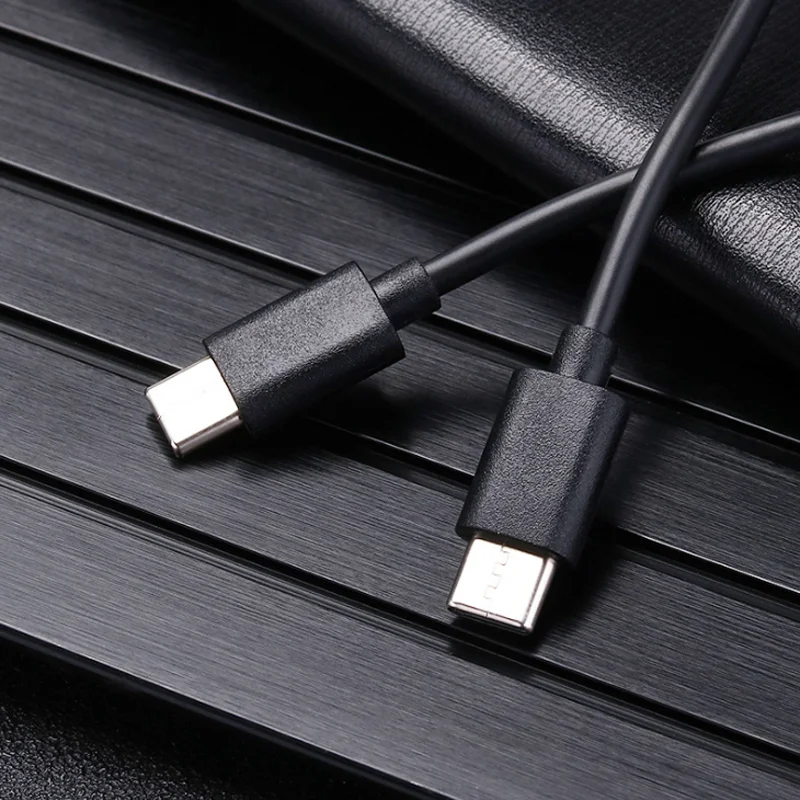 45W Samsung Xiaomi Huawei cep telefonu için Süper hızlı Şarj Type-c şarj kablosu çift kafa erkek 3.4A image