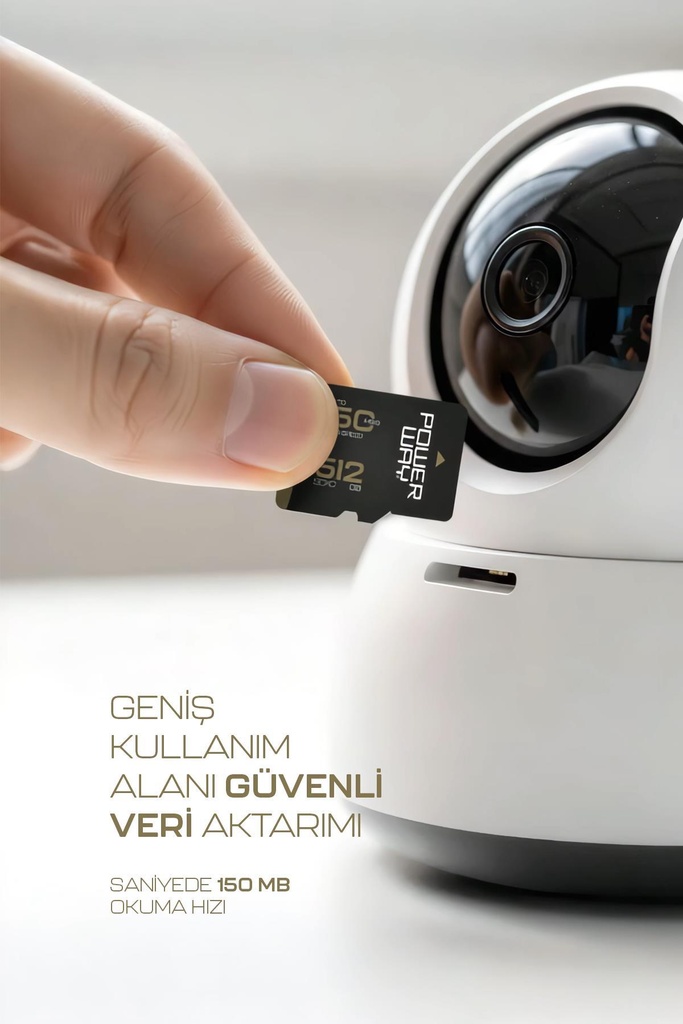 Powerway Premium 512 GB SDXC UHS Class 4K Ultra Hızlı Hafıza Kartı + Adaptör - Görsel 3
