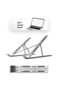 Powerway XR77 Alüminyum Ayarlı Katlanabilir Laptop Macbook Uyumlu Notebook Yükseltici Tutucu Stand - Görsel 2