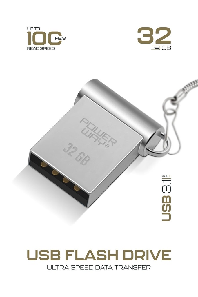 Premium 32 GB Mini USB 3.1 Metal Gövde Ultra Hızlı Flash Bellek Data Traveler - Görsel 3