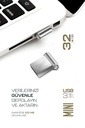 Premium 32 GB Mini USB 3.1 Metal Gövde Ultra Hızlı Flash Bellek Data Traveler - Görsel 4