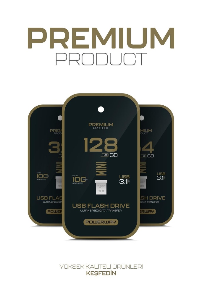 Premium 32 GB Mini USB 3.1 Metal Gövde Ultra Hızlı Flash Bellek Data Traveler - Görsel 6