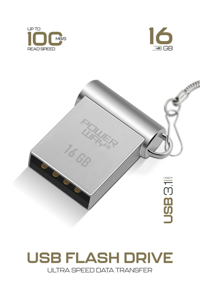 Premium 16 GB Mini USB 3.1 Metal Gövde Ultra Hızlı Flash Bellek Data Traveler - Görsel 3