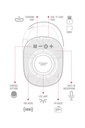 Powerway Lock Yeşil Taşınabilir Bluetooth Hoparlör Kilit Özellikli Yüksek Ses Gücü - Görsel 2