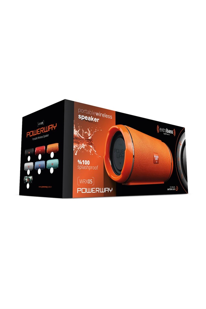 Powerway WRX05 SD Kart AUX USB Girişli Kablosuz FM Radyo Bluetooh Hoparlör - Görsel 2