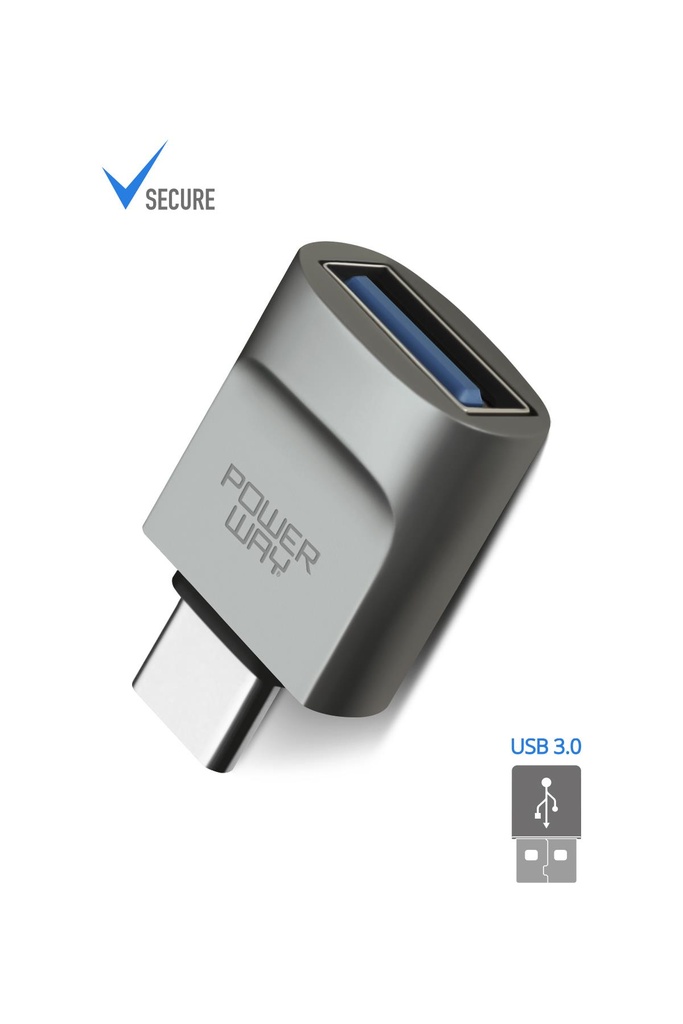 Powerway Mini Type-C OTG to USB 3.0 Yüksek Hızlı OTG Çevirici Dönüştürücü Adaptör - Görsel 2