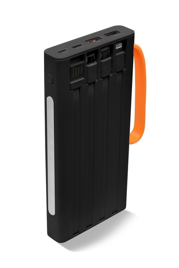 Powerway QC10 10.000 MAH PD 22.5W Dahili Kablolu Hızlı Şarj LED Işıklı Powerbank - Görsel 4