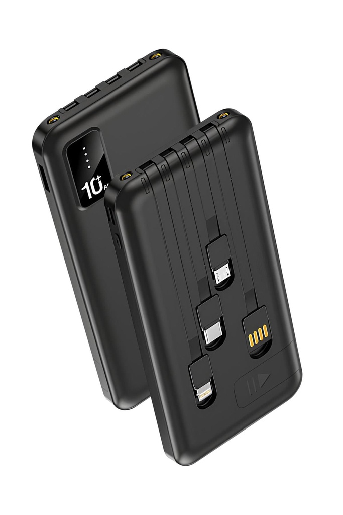 Powerway TX109 10.000 MAH Dijital Göstergeli Ekstra Kablolu Dahili Stand Powerbank - Görsel 3