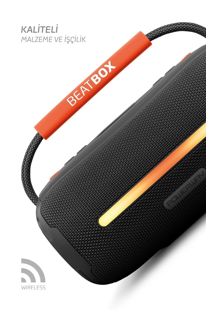 POWERWAY BEATBOX SPEAKER (SİYAH) - Görsel 2
