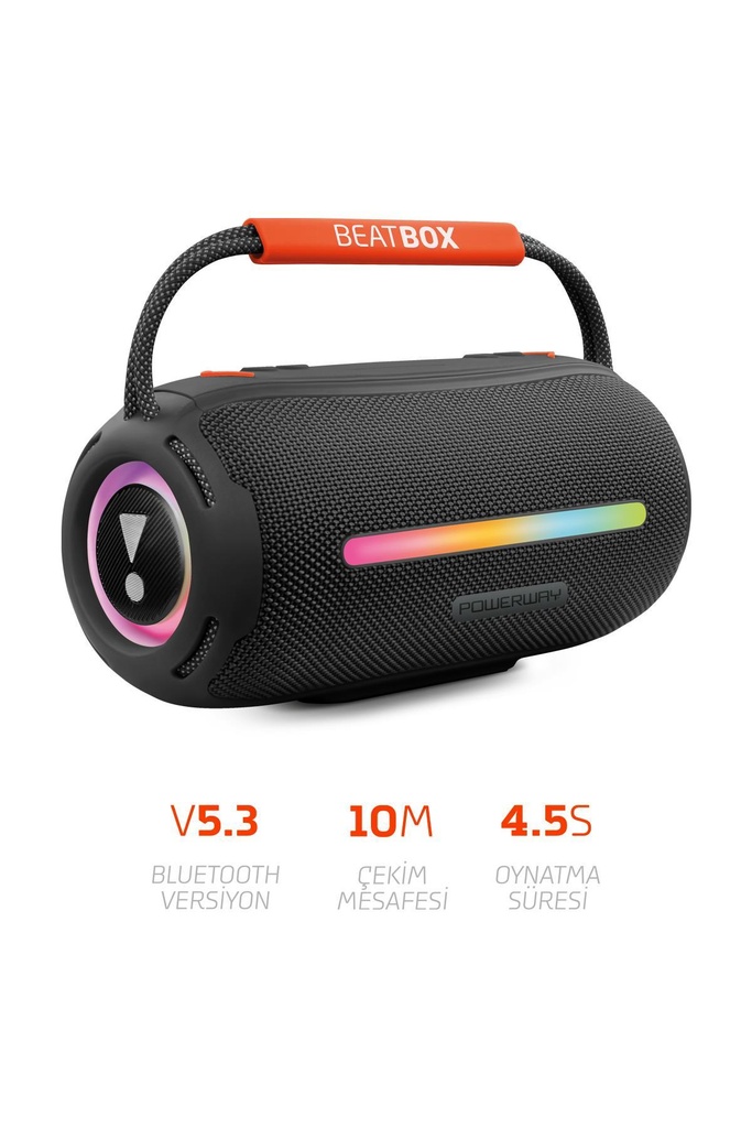 POWERWAY BEATBOX SPEAKER (SİYAH) - Görsel 3