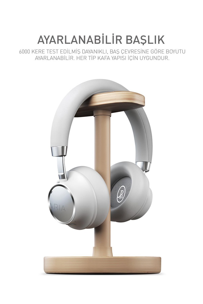 Powerway Aria Kulak Üstü Bluetooth Kulaklık Kablosuz Ayarlanabilir Aktif Gürültü Önleyici - Görsel 5