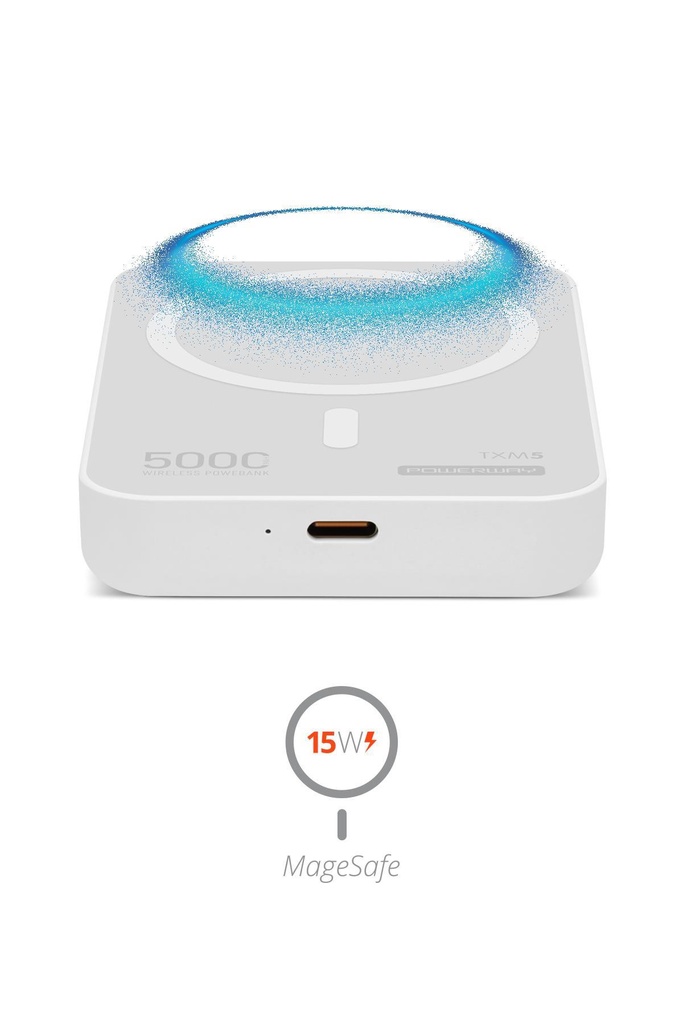 Powerway 5.000 MAH PD 15W Magsafe Kablosuz Wireless Taşınabilir Şarj Cihazı Powerbank TXM5 - Görsel 2