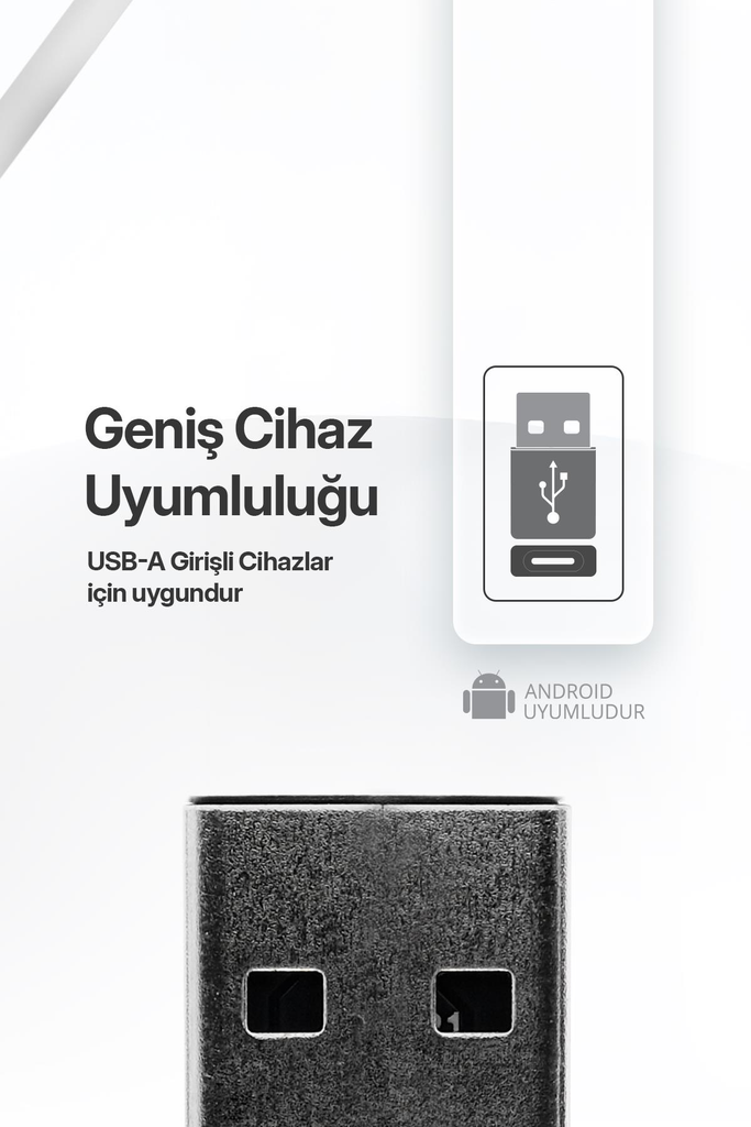 Powerway USB to Type-C 3.1 (YÜKSEK HIZLI) Veri Aktarımı Otg Çevirici Dönüştürücü Adaptör - Görsel 2