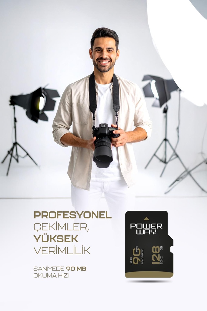 Powerway 128 GB Micro SD Hafıza Kartı Class 10 Adaptör Dahil - Görsel 5