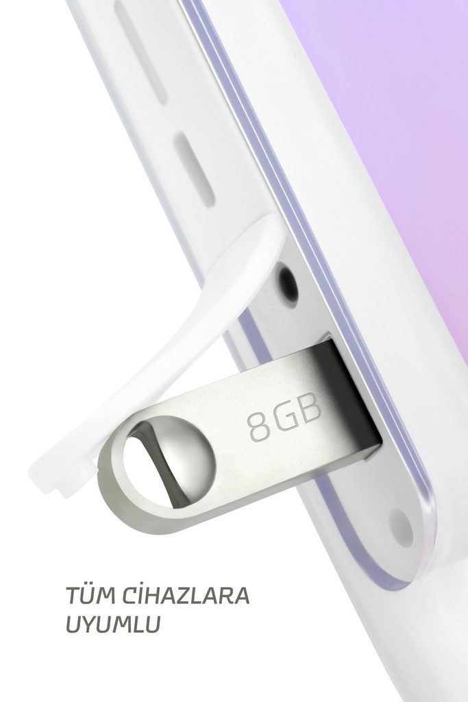 8 GB Flash Bellek Metal Gövde Ömür Boyu Garantili Güvenli Usb Bellek Data Traveler - Görsel 2