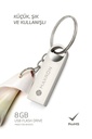 8 GB Flash Bellek Metal Gövde Ömür Boyu Garantili Güvenli Usb Bellek Data Traveler - Görsel 3
