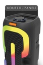 Maxron MXTune 16W Bluetooth Hoparlör LED Işıklı Ses Sistemi Parti Speaker Karaoke Özellikli - Görsel 3