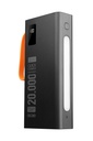Powerway QC20 20.000 MAH PD 22.5W Dahili Kablolu Hızlı Şarj LED Işıklı Powerbank - SİYAH Görsel 3