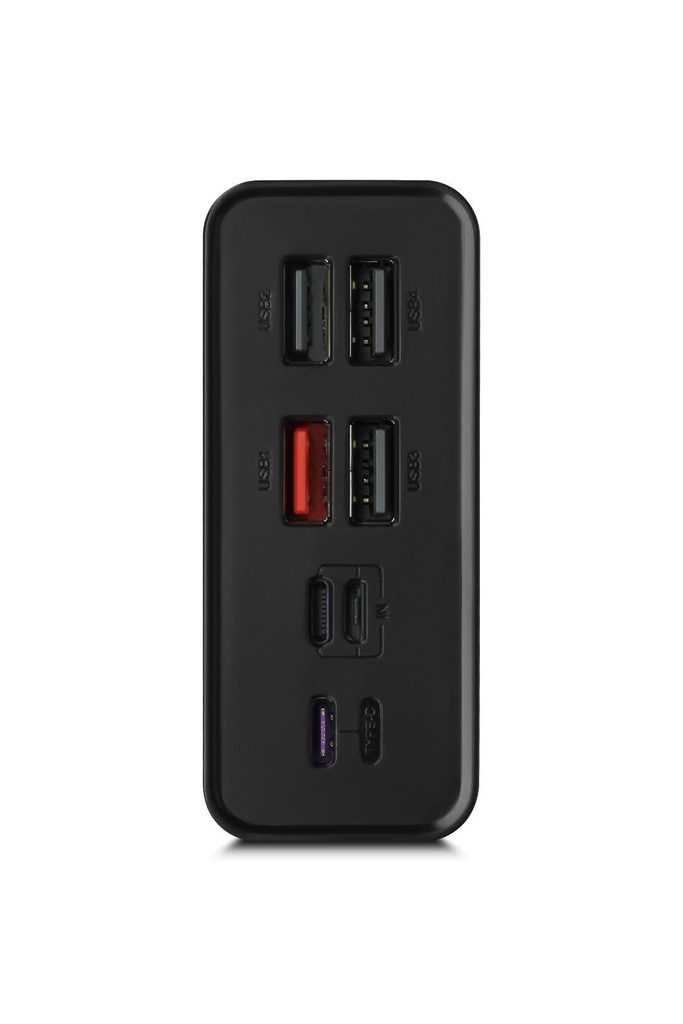 Powerway QC30S 30.000 MAH PD 22.5W Dahili Kablolu Hızlı Şarj LED Işıklı Powerbank - SİYAH Görsel 6