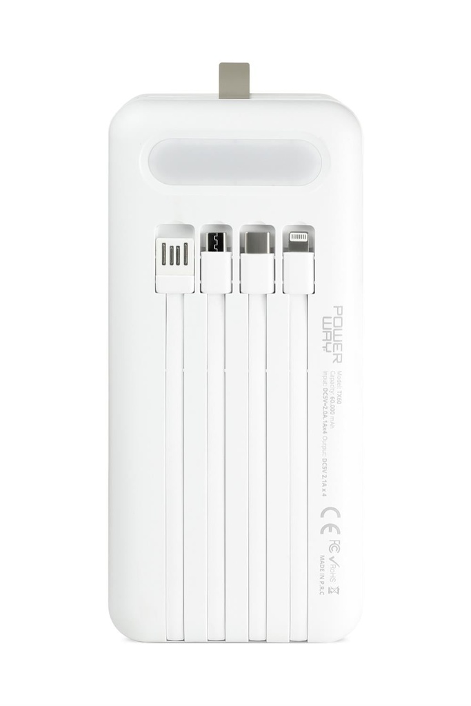 POWERWAY TX60 60000 AMP DG GÖSTERGELİ (SİYAH) - BEYAZ Görsel 3