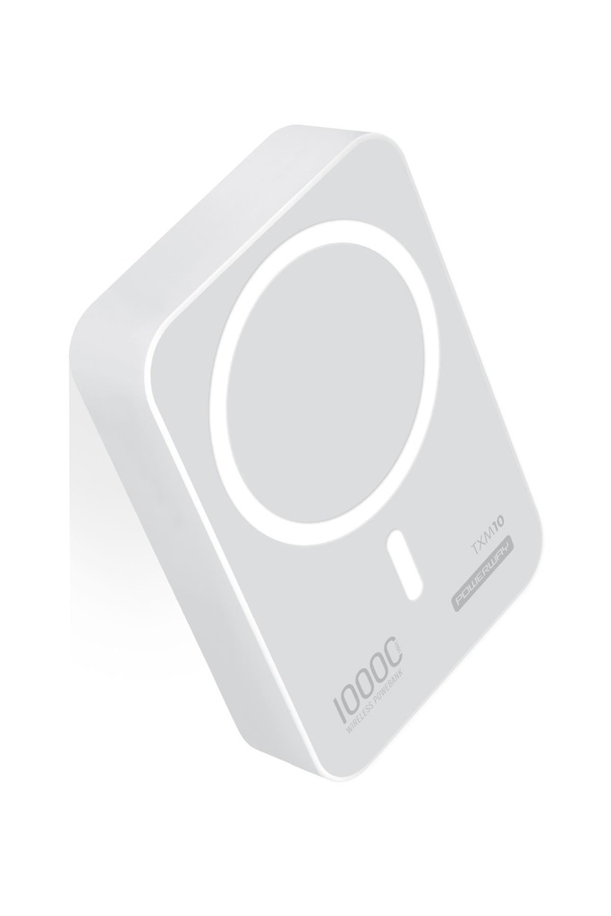 Powerway 10.000 MAH PD 15W Magsafe Kablosuz Wireless Taşınabilir Şarj Cihazı Powerbank TXM10 - BEYAZ Görsel 2