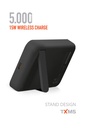 Powerway 5.000 MAH PD 15W Magsafe Kablosuz Wireless Taşınabilir Şarj Cihazı Powerbank TXM5 - SİYAH Görsel 4