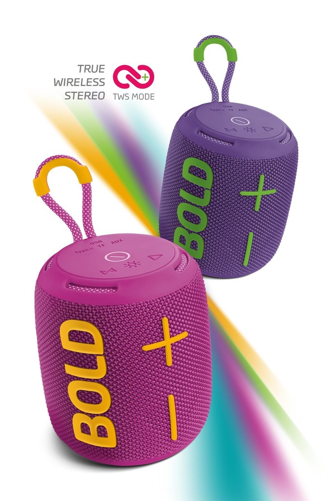 Powerway Bold Taşınabilir Ses Bombası Kablosuz Bluetooth Hoparlör Speaker Yüksek Sesli TWS - EFLATUN Görsel 2