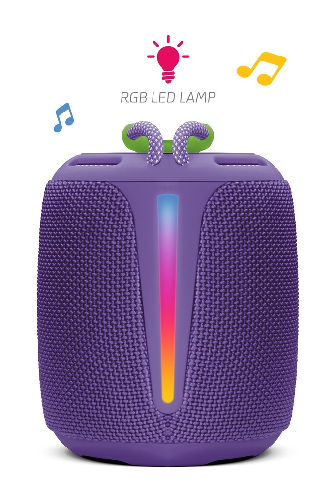 Powerway Bold Taşınabilir Ses Bombası Kablosuz Bluetooth Hoparlör Speaker Yüksek Sesli TWS - MOR Görsel 3
