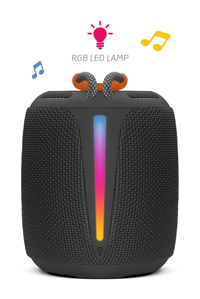 Powerway Bold Taşınabilir Ses Bombası Kablosuz Bluetooth Hoparlör Speaker Yüksek Sesli TWS - SİYAH Görsel 3