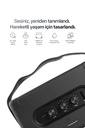 Powerway Cubex Bluetooth Hoparlör 40W Güçlü Ses, IPX2 Suya Dayanıklı, 20 Saat Çalma Süresi - SİYAH Görsel 2