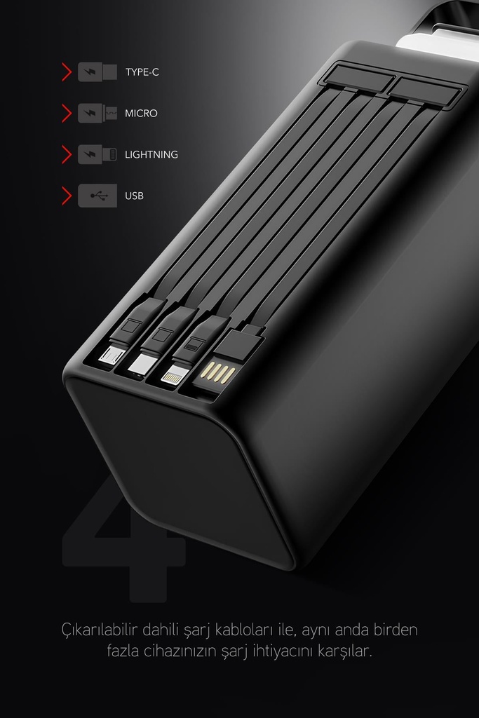 POWERWAY PD80 80000 AMPER PD 22.5W (SİYAH) - SİYAH Görsel 5