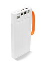 Powerway QC10 10.000 MAH PD 22.5W Dahili Kablolu Hızlı Şarj LED Işıklı Powerbank - BEYAZ Görsel 3