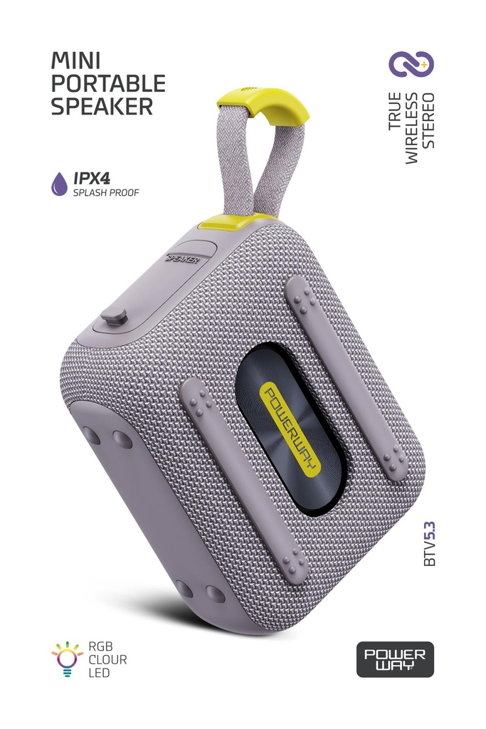 Vox Usb Hafıza Kartı Aux Led Işıklı Bluetooth Hoparlör Hi-Fi Ses Bombası - GRİ Görsel 3