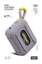 Vox Usb Hafıza Kartı Aux Led Işıklı Bluetooth Hoparlör Hi-Fi Ses Bombası - GRİ Görsel 3