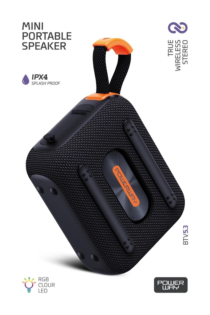 Vox Usb Hafıza Kartı Aux Led Işıklı Bluetooth Hoparlör Hi-Fi Ses Bombası - SİYAH Görsel 3