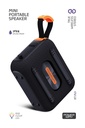 Vox Usb Hafıza Kartı Aux Led Işıklı Bluetooth Hoparlör Hi-Fi Ses Bombası - SİYAH Görsel 3