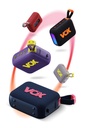 Vox Usb Hafıza Kartı Aux Led Işıklı Bluetooth Hoparlör Hi-Fi Ses Bombası - SİYAH Görsel 6