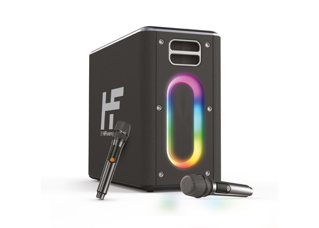 [40368] HiFuture MusicBox Bluetooth 100W TWS Çift Mikrofonlu Sistemi Kablosuz Hoparlör Siyah