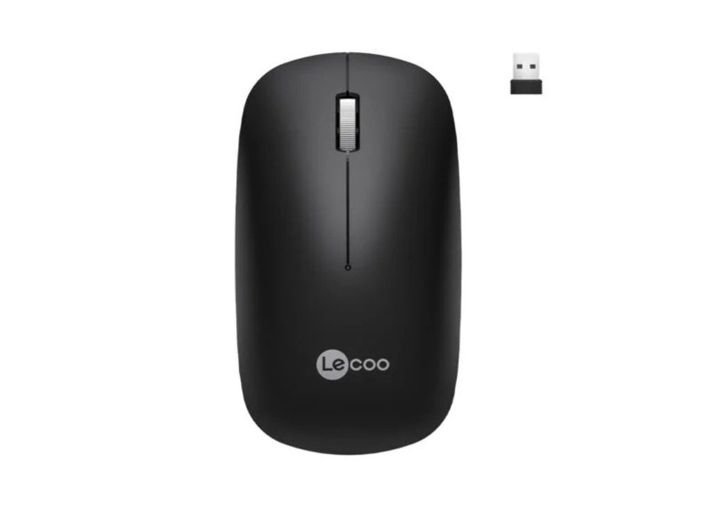 [40838] Lecoo WS214 Kablosuz 1200DPI 3 Tuşlu Optik Mouse Siyah