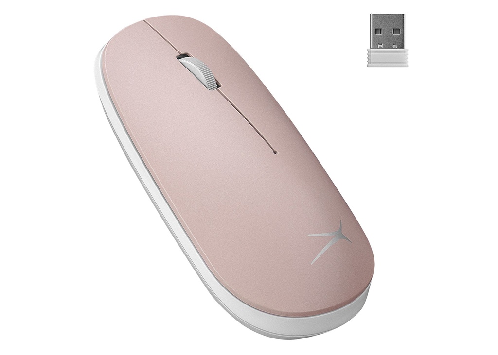 [37469] Altec Lansing ALBM7305 Pembe 2.4GHz USB 1600DPI Alkalin Pilli Kablosuz Mouse (BEYAZ)