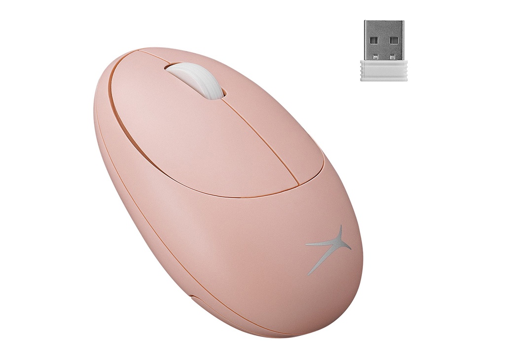 [37433] Altec Lansing ALBM7335 Pembe 2.4GHz USB 1200DPI Alkalin Pilli Kablosuz Mouse (BEYAZ)