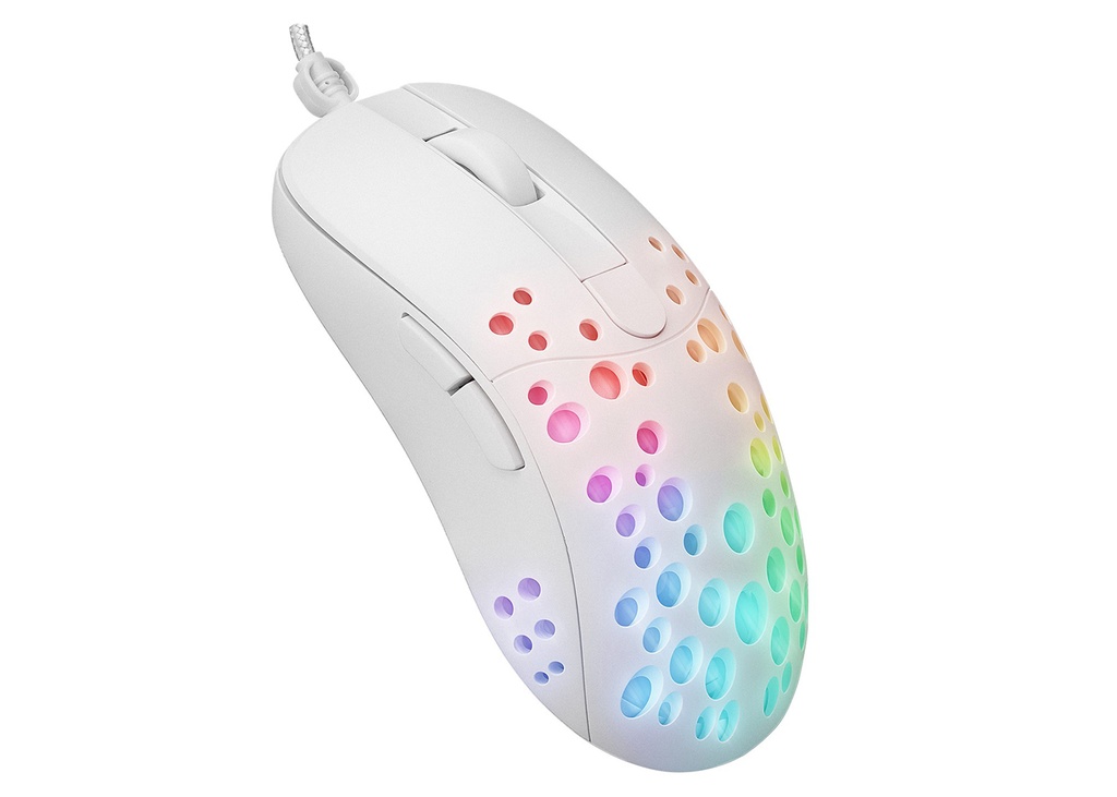 [37446] Altec Lansing ALGM7622 Beyaz USB Kablolu 6 Tuşlu Renkli Led Işıklı 8000DPI Gaming Oyuncu Mouse (SİYAH)