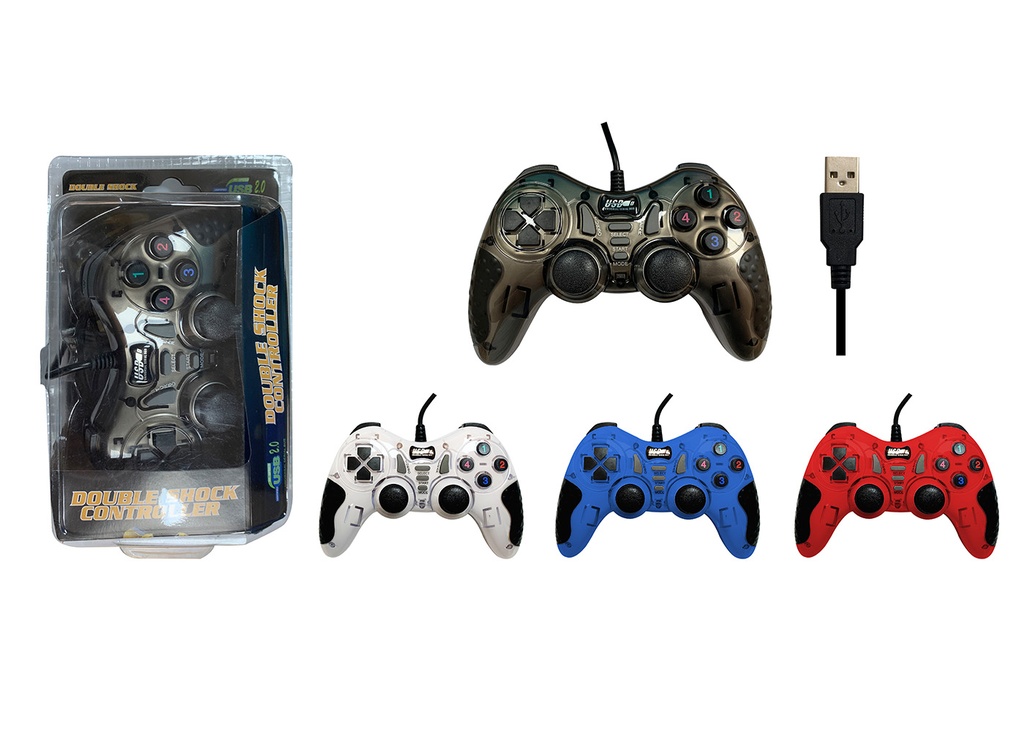 [35921] Platoon PL-2585 Double Shock Controller Usb Game Pad PC Oyun Kolu