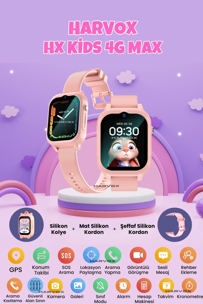 [FTC-SAT-002] Fastycep HX Kids 4G Max Akıllı Çocuk Saati
