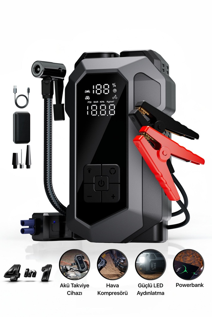 [FTC-AKU-001] Fastycep Jump Starter 4in1 16000mAh