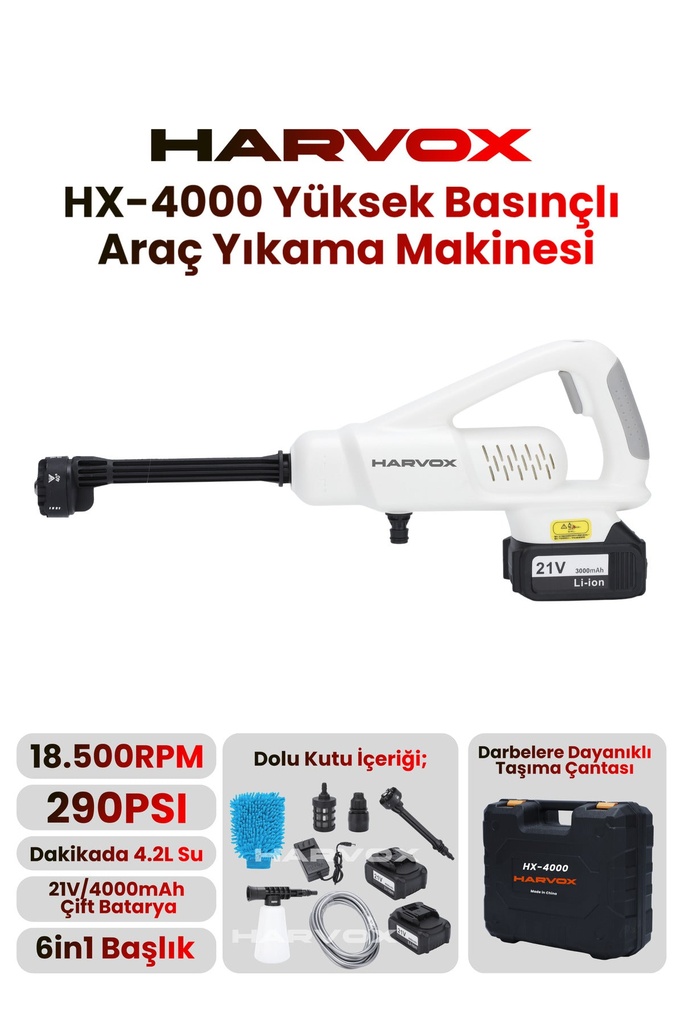 [FTC-YIK-001] Fastycep X-4000 Yüksek Basınçlı Araç Yıkama Makinesi