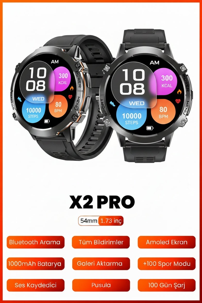 [FTC-SAT-003] Fastycep X2 Pro Akıllı Saat