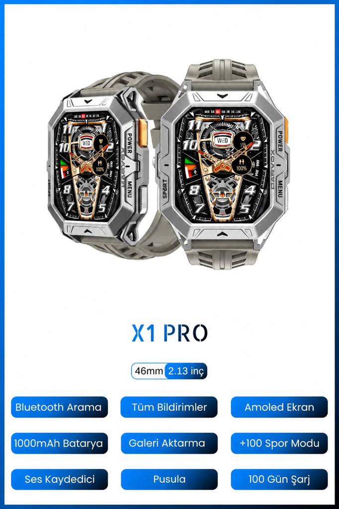[FTC-SAT-004] Fastycep X1 Pro Akıllı Saat